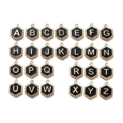 Alloy Black Enamel Pendants