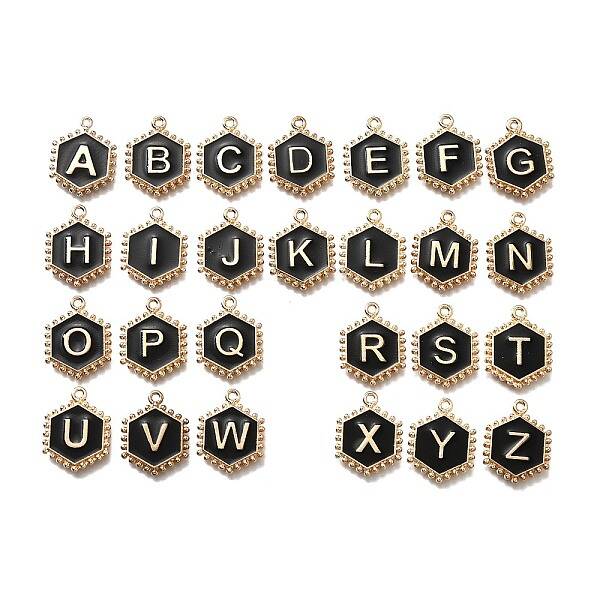 Alloy Black Enamel Pendants
