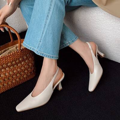 CHIKO Zobeida Square Toe Stiletto Slingback Shoes