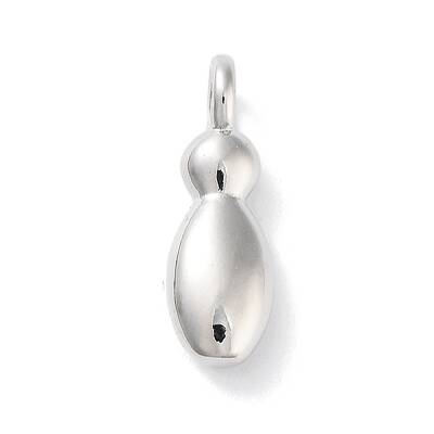 Rack Plating Brass Balloon Letter Pendants