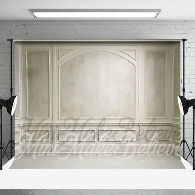 Interior White Gray Moulding Retro Wall Backdrop - Aperturee