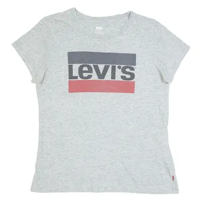 LEVI'S Womens T-Shirt Grey S