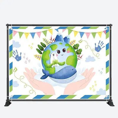Save Planet Hands for Animal Earth Day Backdrop - Aperturee