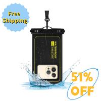 IP68 Floating Waterproof Phone Pouch, Waterproof Phone Case for iPhone 15 14 13 12 11 Pro Max Samsung Google, Float Dry Bag w...