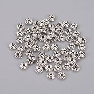 Tibetan Style Alloy Spacer Beads