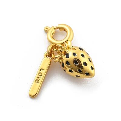 Brass Enamel Fruits Pendant Decoration
