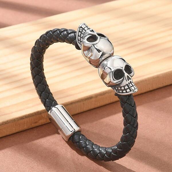 Braided Microfiber Leather Cord Bracelets