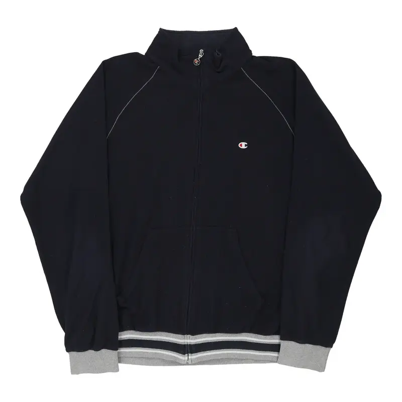 Champion Zip Up - XL Navy Cotton Blend