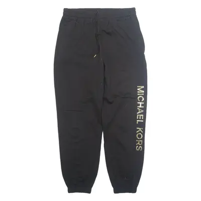 MICHAEL KORS Womens Joggers Black Tapered M W31 L28