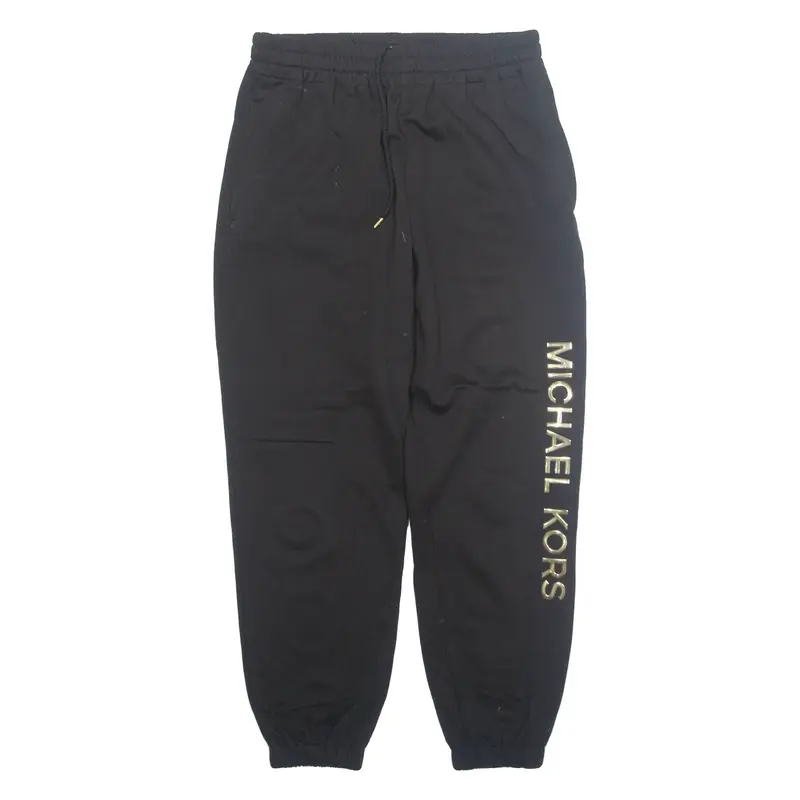 MICHAEL KORS Womens Joggers Black Tapered M W31 L28