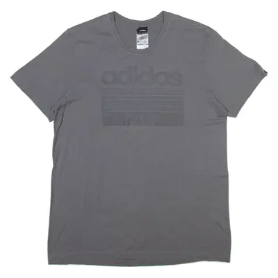 ADIDAS Mens T-Shirt Grey M
