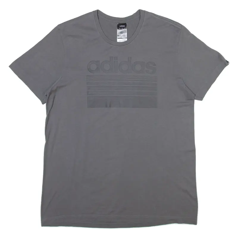 ADIDAS Mens T-Shirt Grey M