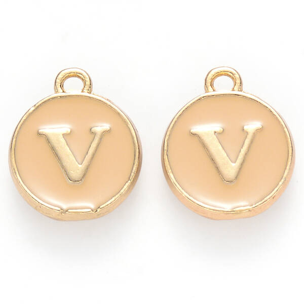 Golden Plated Alloy Enamel Charms