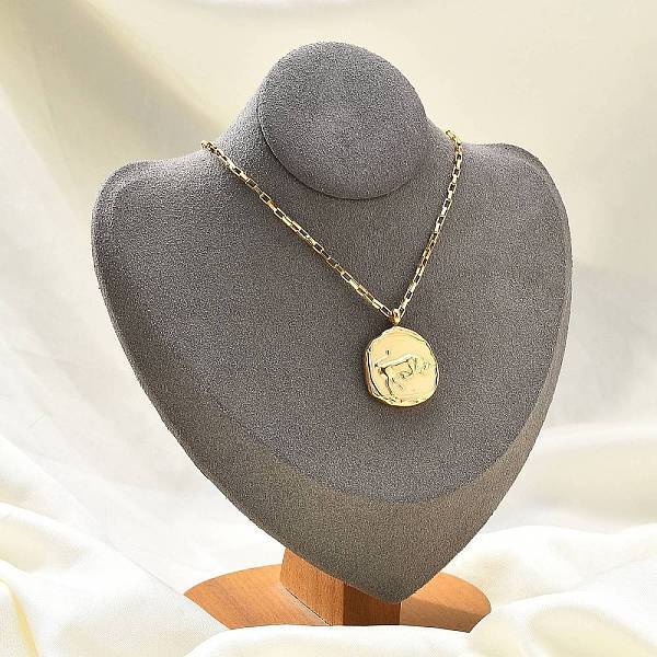 304 Stainless Steel Constellation Pendant Necklaces