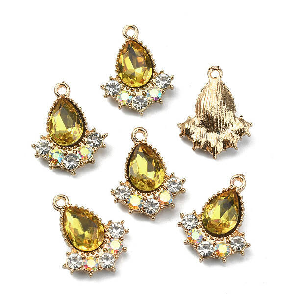 Glass Rhinestone Pendants