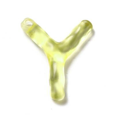 Transparent Resin Alphabet Pendants