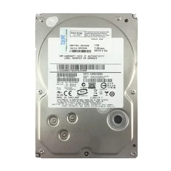 59Y5300 IBM 1TB 3Gb/s SATA 7200 3.5-Inch Hard Drive