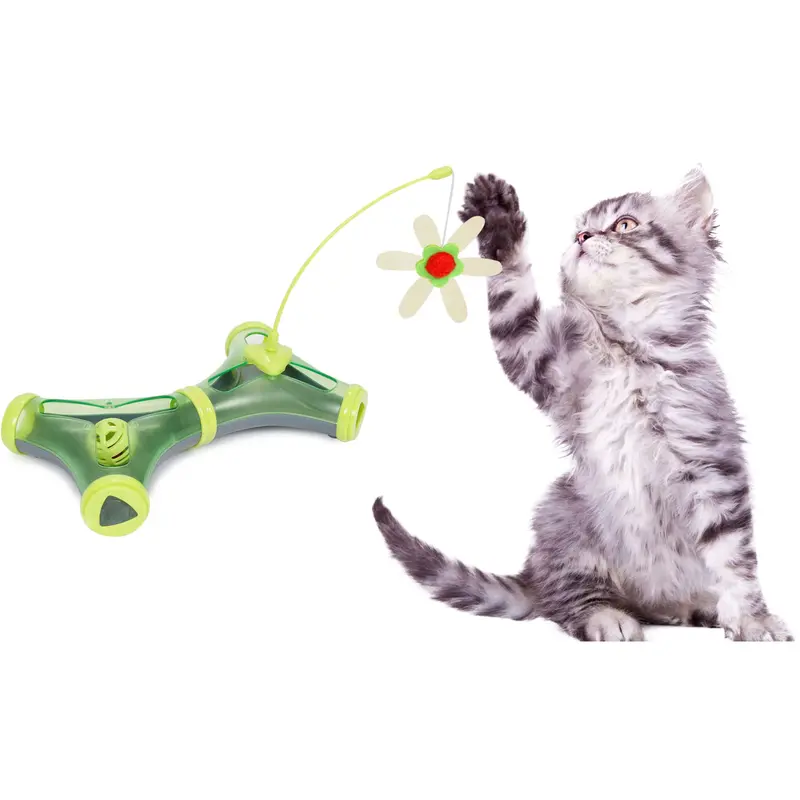 Pet Life Kitty-Tease Training Cat Toy - Blue