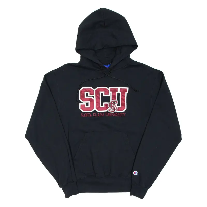 CHAMPION Santa Clara University Mens Black Hoodie USA S