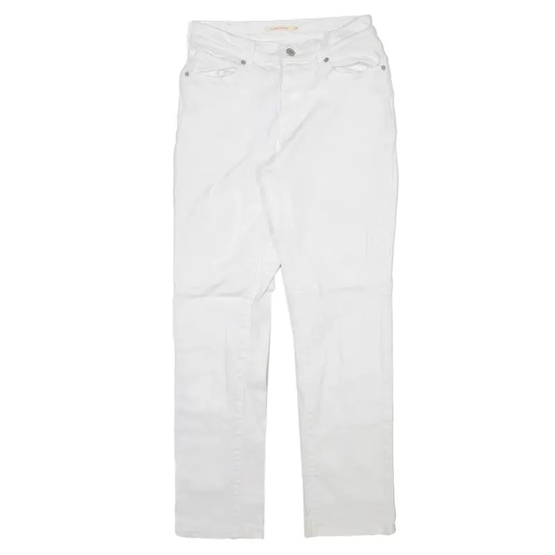 LEVI'S Womens Jeans White Regular Straight W26 L30