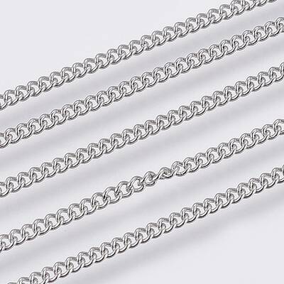 Tarnish Resistant 304 Stainless Steel Curb Chains