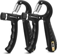 2 Pack Grip Strength Trainer, Adjustable Resistance 10-150 lbs Forearm Hand Gripper, Non-Slip, for Muscle Building and Injury...