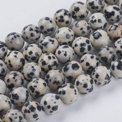 Natural Dalmation Jasper Beads Strands