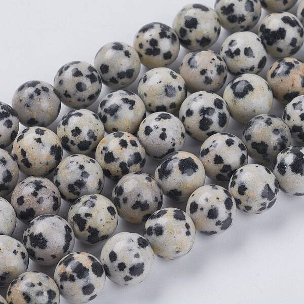 Natural Dalmation Jasper Beads Strands