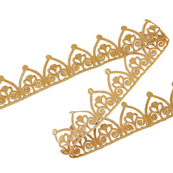 Iron on/Sew on Polyester Embroidery Flower Lace Ribbon