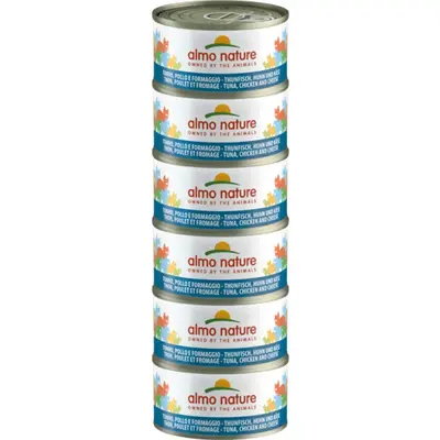 Almo Nature Megapack Tuna Chicken And Cheese - 6X70Gr