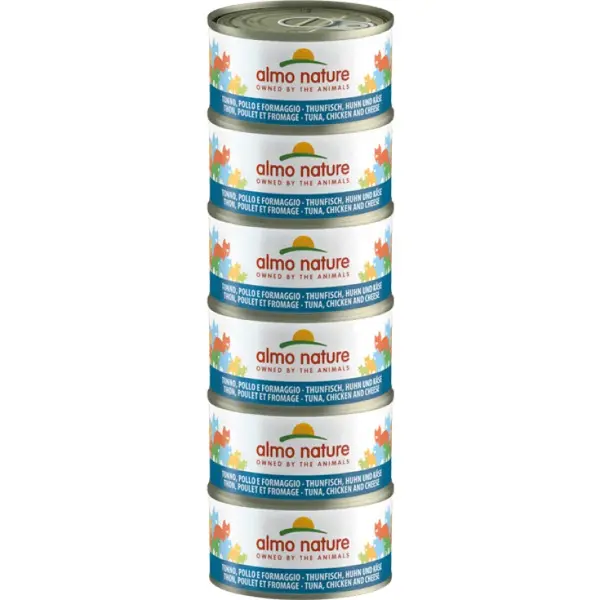 Almo Nature Megapack Tuna Chicken And Cheese - 6X70Gr