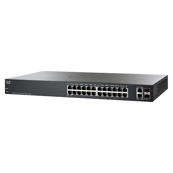 Cisco SF220-24-K9 | Small Business 220 Series SF220-24 24 x Ports 10/100Base-T + 2 x RJ-45/SFP Layer 2 Managed Rack-mountable...