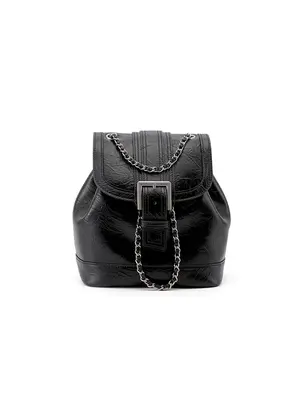 Smting leather backpack