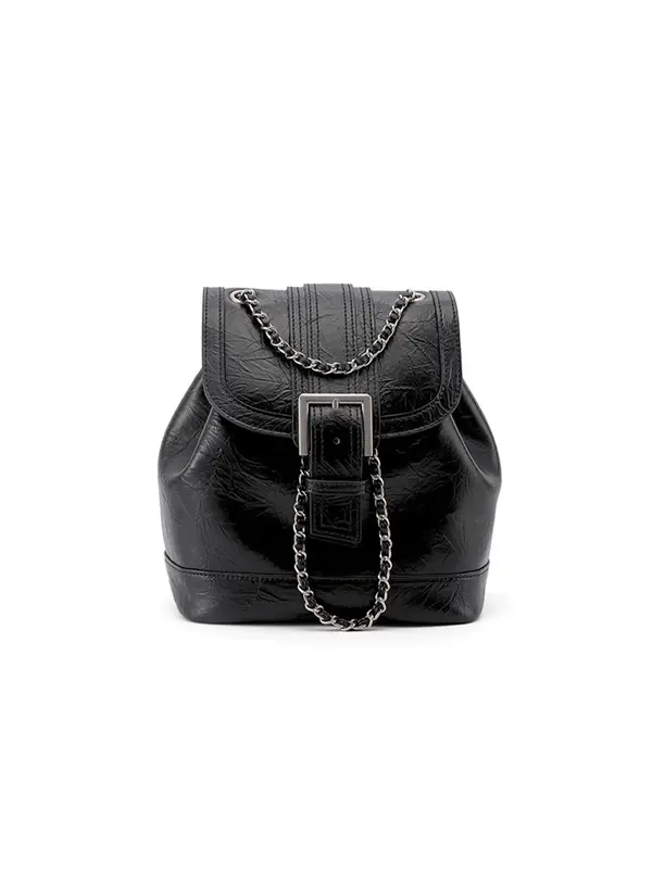 Smting leather backpack