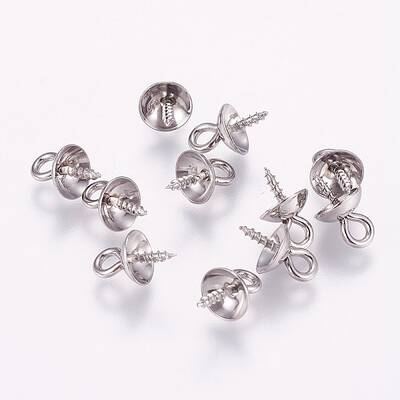 Tarnish Resistant 201 Stainless Steel Peg Bails Pendants