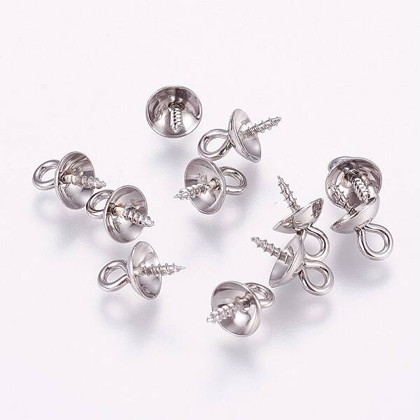 Tarnish Resistant 201 Stainless Steel Peg Bails Pendants