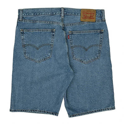 505 Levis Denim Shorts - 36W 10L Blue Cotton