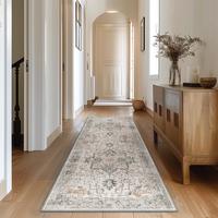 【Deals for You Days】 GENIMO Runner Rug Machine Washable Non Slip Vintage Hallway small rug,Motherhood Low Pile Lightweigh...