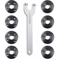 9PCS Angle Grinder Nut Angle Grinder Wrench Kit 5/8-11 Flange Metal Lock Nut for Compatible with Dewalt Milwaukee Makita19346...