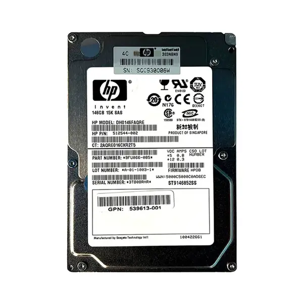 DH0146FAQRE HP 146GB 6Gb/s SAS 15000 2.5-inch Hard Drive