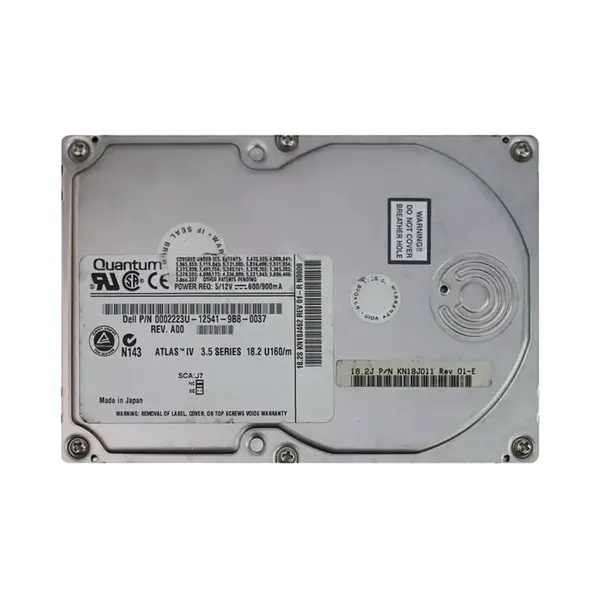 2223U Dell 18.2GB SCSI 7200 3.5-Inch 2MB Hard Drive