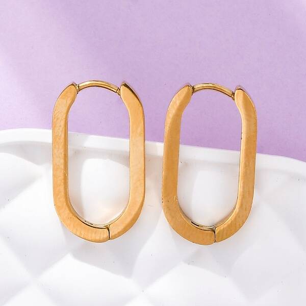 PVD Vacuum Plating 304 Stainless Steel Huggie Hoop Earrings