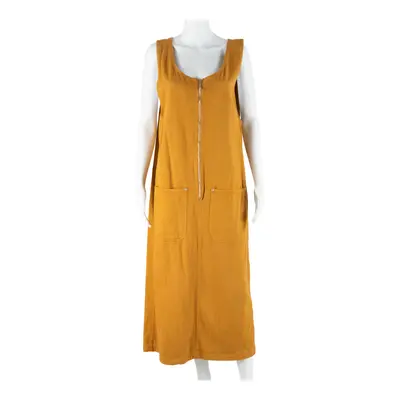 GREAT GEAR CLOTHING CO Womens Shift Dress Orange Sleeveless Long M