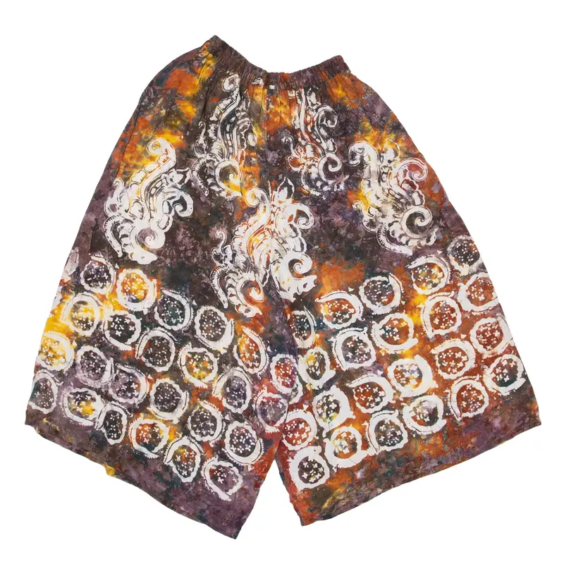 Casual Shorts Purple Loose Womens S W20