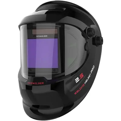 YESWELDER LYG-Q800D Panoramic Auto Darkened Welding Helmet with Side View | True Color Lens & 4 Sensors Welding Mask | Wide S...