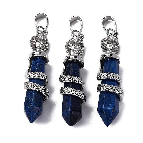 Dyed Natural Lapis Lazuli Pendants