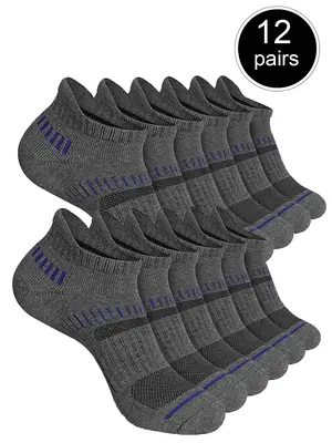 Men's Striped Print Athletic Socks, Soft Comfortable Breathable Sports Socks, Athletic Socks for Men, Compression Socks, Men'...