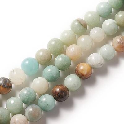 Natural Flower Amazonite Beads Strands