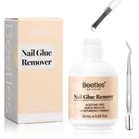 Beetles Nail Glue Remover Glue 20ml for False Nails, Press on Nails Glue Gentle Remover for Fake Nail Tips Acrylic Nail Adhes...