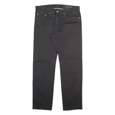 PIERRE CARDIN Mens Trousers Grey Slim Straight W34 L30